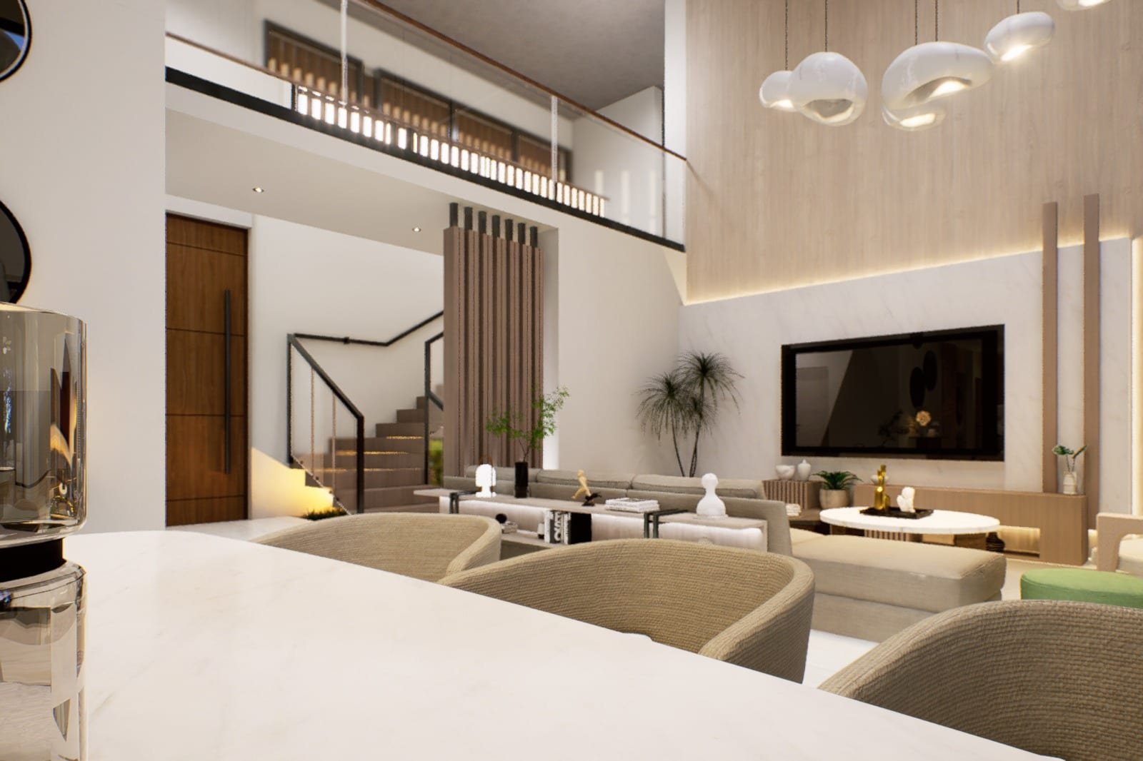 RENDER: Villa M20, Cap Cana — interiores